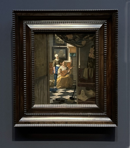 Johannes Vermeer's Love Letter with frame