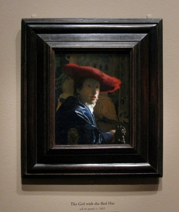 Johannes Vermeer's Girl with a Red Hat in scale