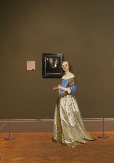 Johannes Vermeer's Woman Holding a Balance in scale
