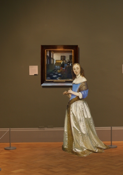 Johannes Vermeer's Music Lesson in scale