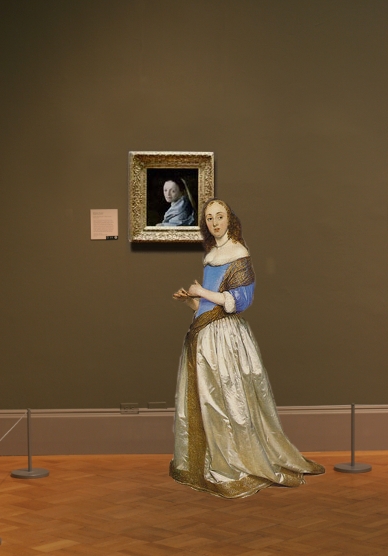 Johannes Vermeer's Study of a Young Woman in scale