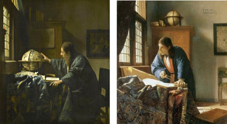 Johannes Vermeer's Geographer and Asronomer