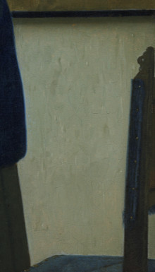 Woman in Bue Reading a Letter (detail), Johannes Vermeer
