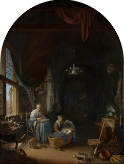 The Young Mother, Gerrit Dou