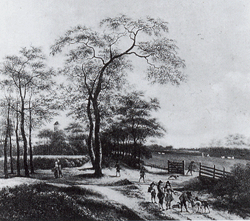 A Wooded Landscape with a Gentleman and Dogs in the Foreground, Pieter Jansz van Asch