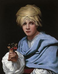 Boy in a Turban Holding a Nosegay, Michiel Sweerts