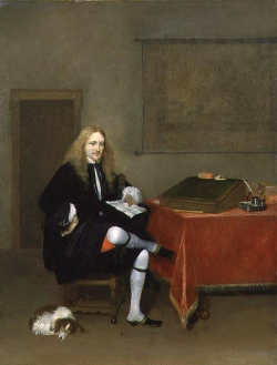 Portrait of a Man in his Study, Gerrit ter Borch