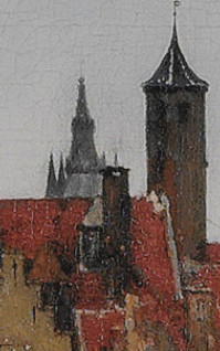 View of Delft (detail), Johannes Vermeer