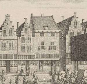 A View of the Delft Market Square (detail)