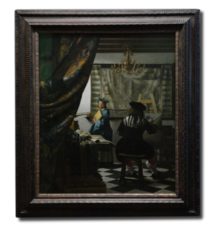 The Art of Painting, Johannes Vermeer  (in scale)