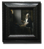 Woman Holding a Balance, Johannes Vermeer (in scale) 