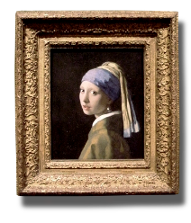 Girl with a pearl Earring, Johannes Vermeer  (in scale)