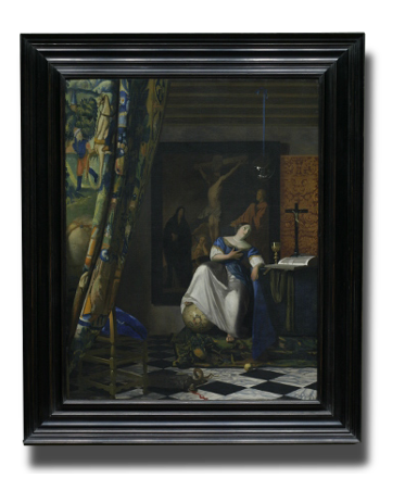 Allegory of Faith, Johannes Vermeer (in scale) 