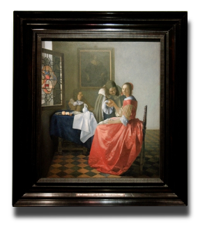 Girl with a Glass of Wine, Johannes Vermeer (in scale) 
