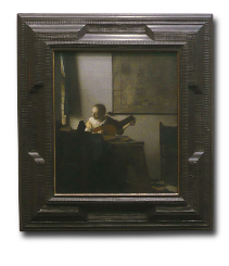 Woman with a Lute, Johannes Vermeer (in scale) 