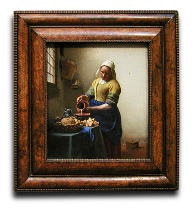 The Milkmaid, Johannes Vermeer (in scale) 