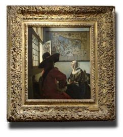 Officer and Laughing Girl, Johannes Vermeer (in scale)