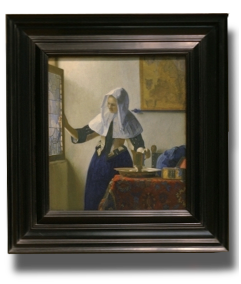 Young Woman with a Water Pitcher, Johannes Vermeer (in scale) 