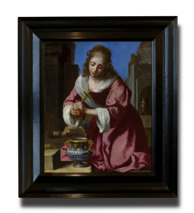 Saint praxedis, attribtued to Johannes Vermeer (in scale)