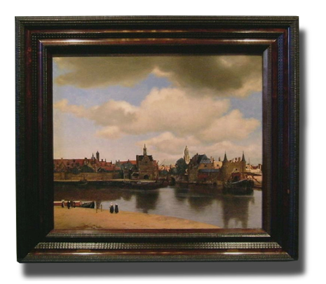 View of Delft, Johannes Vermeer (in scale) 