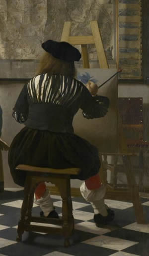 The Art of painting (detail), Johannes Vermeer