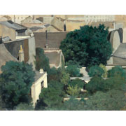 Théophile-Narcisse Chauvel<br><i>View of roofs and gardens</i>