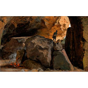 Martinus Christian Wesseltoft Rørbye<br><i>The hunter in a cave in Cervara</i>