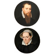 Anonymous, <i>c.</i> 1575<br><i>Portrait of a man</i> and <i>Portrait of a woman</i>