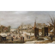 Jan van de Velde the Younger<br><i>Village in winter</i>