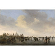 Jan van Goyen<br><i>Skating on the Merwede near Dordrecht</i>