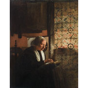Esaias Boursse<br><i>Old woman doing needlework</i>