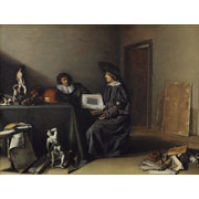 Attributed to Pieter Codde<br><i>Artist and art lover in conversation</i>