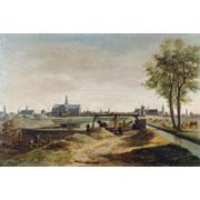 Gerrit Berckheyde<br><i>The construction of the new ramparts at Haarlem in 1671</i>