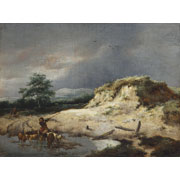 Jacob van Ruisdael<br><i>Dunes with a herdsman and his herd</i>