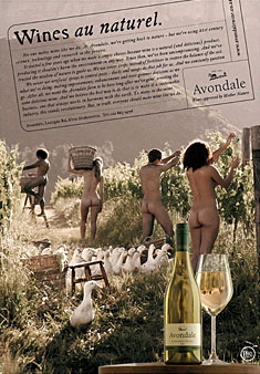 Дизайн в сфере вина: рекламный постер и винная этикетка
