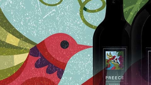 Дизайн винной этикетки для австралийского вина Preece wines