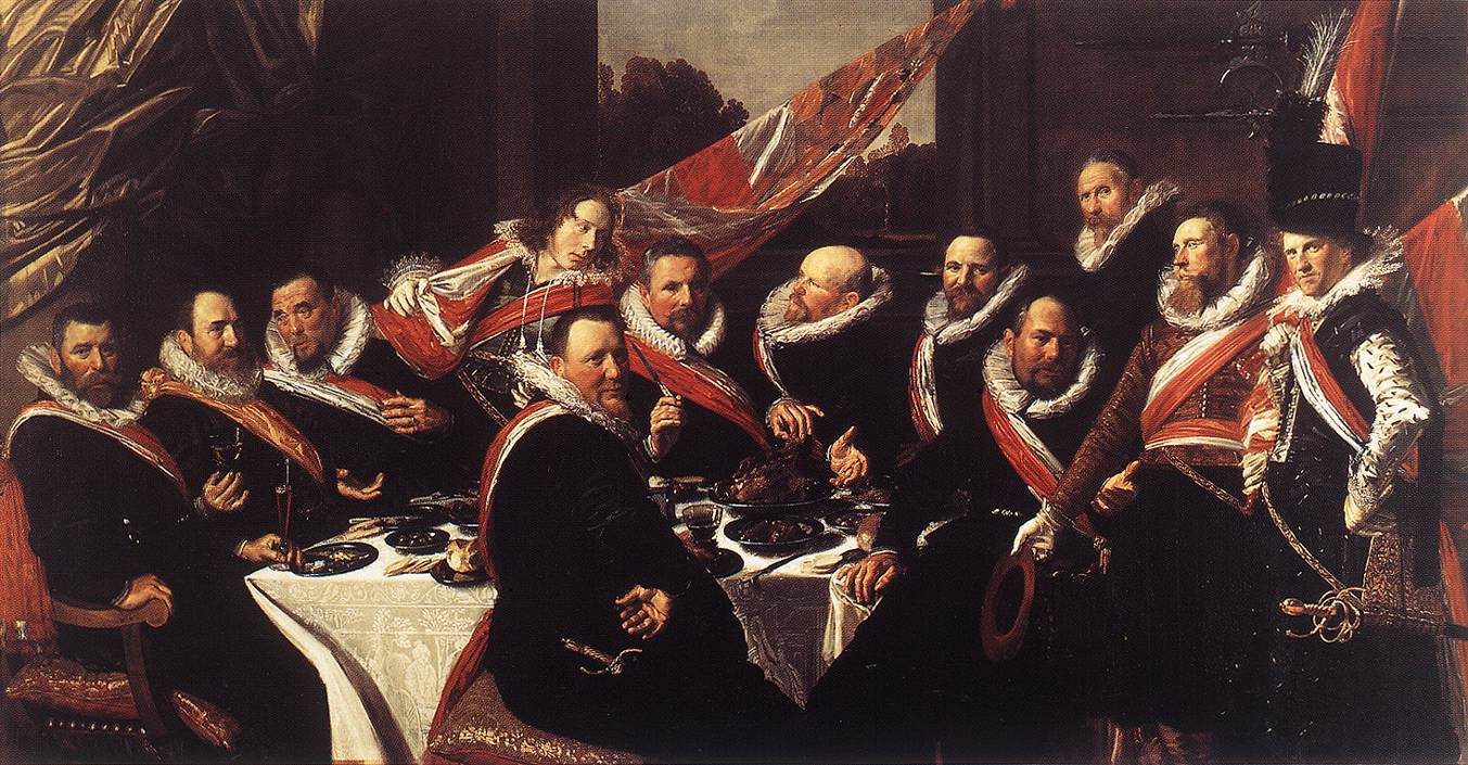 Banquet of the Officers of the St George Civic Guard_1616 - Вино в живописи | Блог о вине Беаты и Алекса
