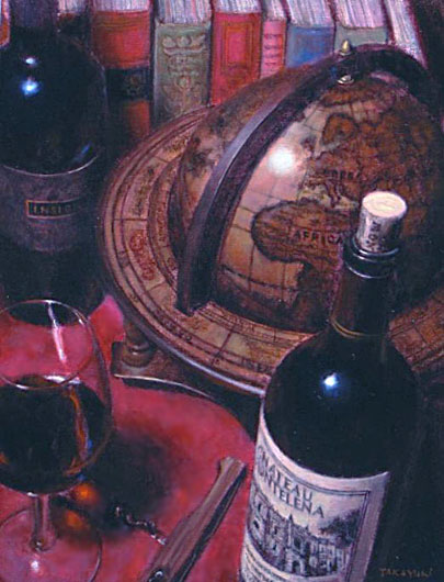 Вино в живописи - натюрморт с бутылкой - Блог о вине Беаты и Алекса