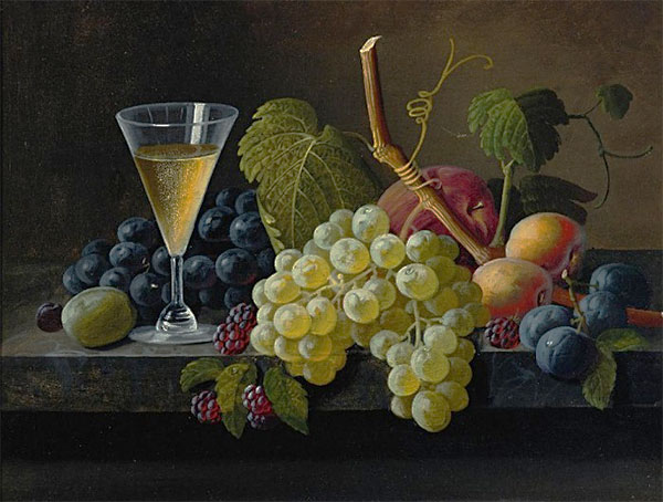 Натюрморты с виноградом и вином, Северин Розен